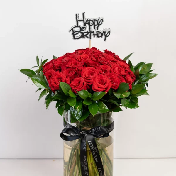 Birthday vase 3