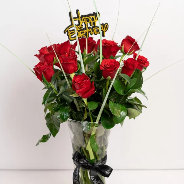 Birthday vase 2